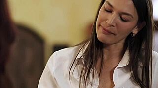 Redhead with Big Natural Boobs Seduces Tall Friend