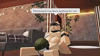 Cute Blonde Boy Bonds with Soldier Girl in Private