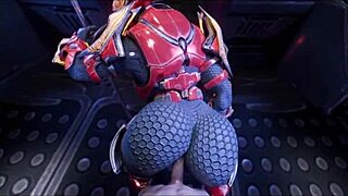 Female Sangheili FUCKS man with BIG TITS and MONSTER COCK!