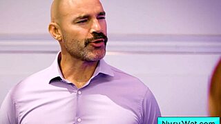 Blonde Sexy Teen Lauren Phillips Preps David Lee for Wet Nuru Massage