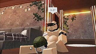 Cute Blonde Boy Bonds with Soldier Girl in Private