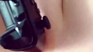 curious step sister caught masturbating and filled with cum