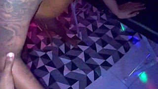 Real cheating wife and husbands friend in the kitchen