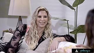 Girlsway - Sexy Asian Teen Alexia Anders Smashes Cougar Stepmom’s Friend on Birthday