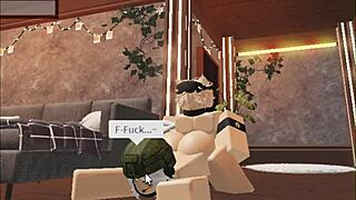 Cute Blonde Boy Bonds with Soldier Girl in Private