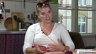 blonde azubi from dusseldorf passionately masturbates in front of camera