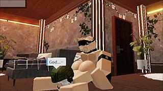 Cute Blonde Boy Bonds with Soldier Girl in Private