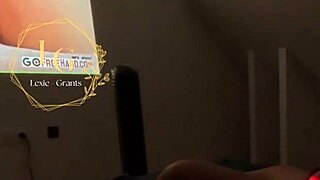 Chubby step-mom Lexie Grants gives bold blowjob and swallows cum for first time