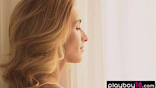 skinny ukrainian teen cara mell strips sexy white lingerie