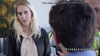 Extreme Couple Binds Housewife for Rough Deepthroat and Wild Action