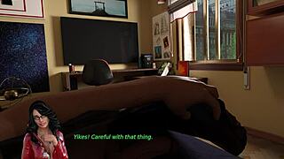 Young Girl Plays Doll House with Big Cock, Exposing Big Tits and Ass for Cumshot