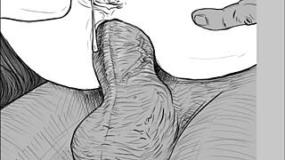 Speed Drawing: FFM Threesome with Anal and Pussy Licking by Kramer Krameroff