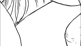 Speed Drawing: FFM Threesome with Anal and Pussy Licking by Kramer Krameroff