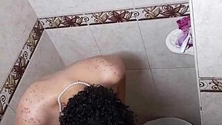 i watched her shower just to please herself in private