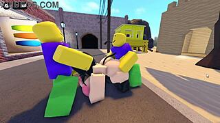 i got banged by three guys on the roblox whorblox street, sucking and fucking in doggystyle.