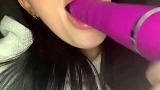 horny british teen plays solo with toys till she squirts.