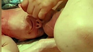 Close-up pussy and ass action with intense cock sucking. She takes cum in her mouth!