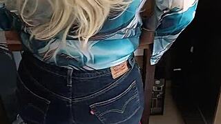 I slip into a sexy bikini with perfect tan lines