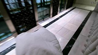 marina gold's real shower orgasm in rough anal pov action