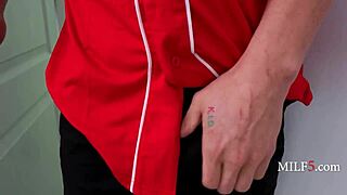 Stepmom Holly Lace mistakes dildo for baseball bat