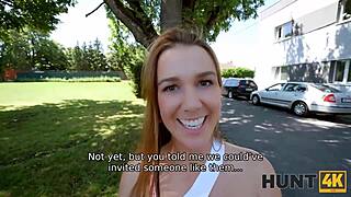 Hunt4k swinging turns into wild cucking fun