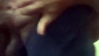 Fingering And Spreading Open Anus In Sheer Outfit