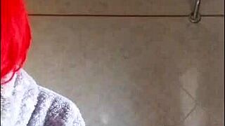 Brushing teeth properly and filling mouth with toothpaste!