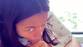 Rough POV with 18-Year-Old Asian Teen in Luxury Hotel Room Bending Over