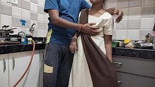 Desi Girl Gets Pounded by Stepbrother After College in Kitchen