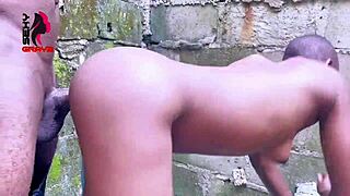 Sexygray2 Fucks Neighbor Boyfriend In Uncompleted Building. Teasing Blowjob And Ass Action With Friend.