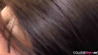 Jimena Lago, sexy college babe, teases with Hitachi