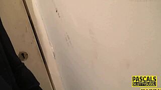 Tied up blindfolded milf sub gets fingered