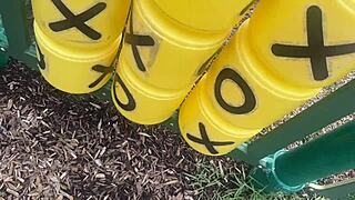 Goth girlfriend Asteria Jade gets wild in public park