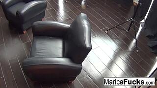 Hottie Marica Hase RECORDS herself MASTURBATING solo