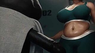 Ever seen big boobs neighbor take on a huge bbc?