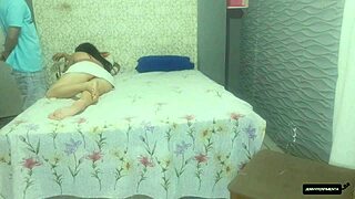 Husband lends wife to boss for job security, leading to bareback sex with big cock