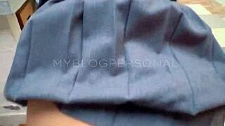 Colombian schoolgirl recorded having sex twice in uniform