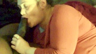 Sloppy blowjob leads to mouthful cum in interracial homemade fetish