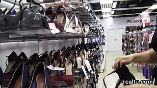 Exquisite Czech Teen Seduced in Shopping Centre POV Nailing