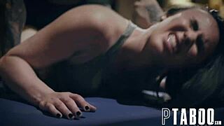 Bratty Hollywood actress Casey Calvert loses sex bet to stuntman and pays up!