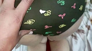 My beautiful girlfriend's tight pussy fucked in doggy style with big tits.