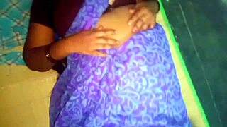 Desi Aunty's Big Boobs Pressed Hard