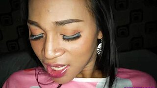 ladyboys phatida and aemy kiss and suck each other