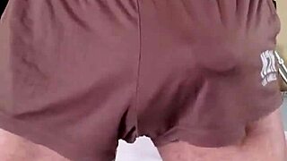 i love my soft silky n2n shorts for easy access to my boner and balls around the house.