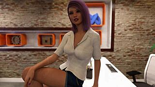 Let's play sex adventures - office slut. Ready for blowjob and cumshot?