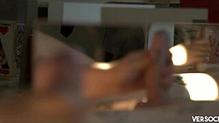 luna ruiz rides and gets muff dived in the mirror scene