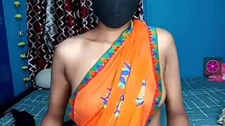 indian girl in live video conversation
