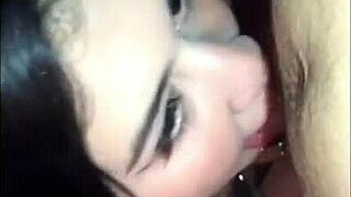 Amira, young Venezuelan, bares tits and ass for public porno debut.