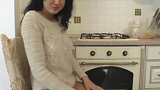 cute brunette girl sent me her hot solo in the shower