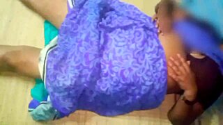 Desi Aunty's Big Boobs Pressed Hard